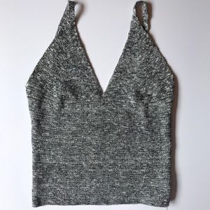 grey crop top